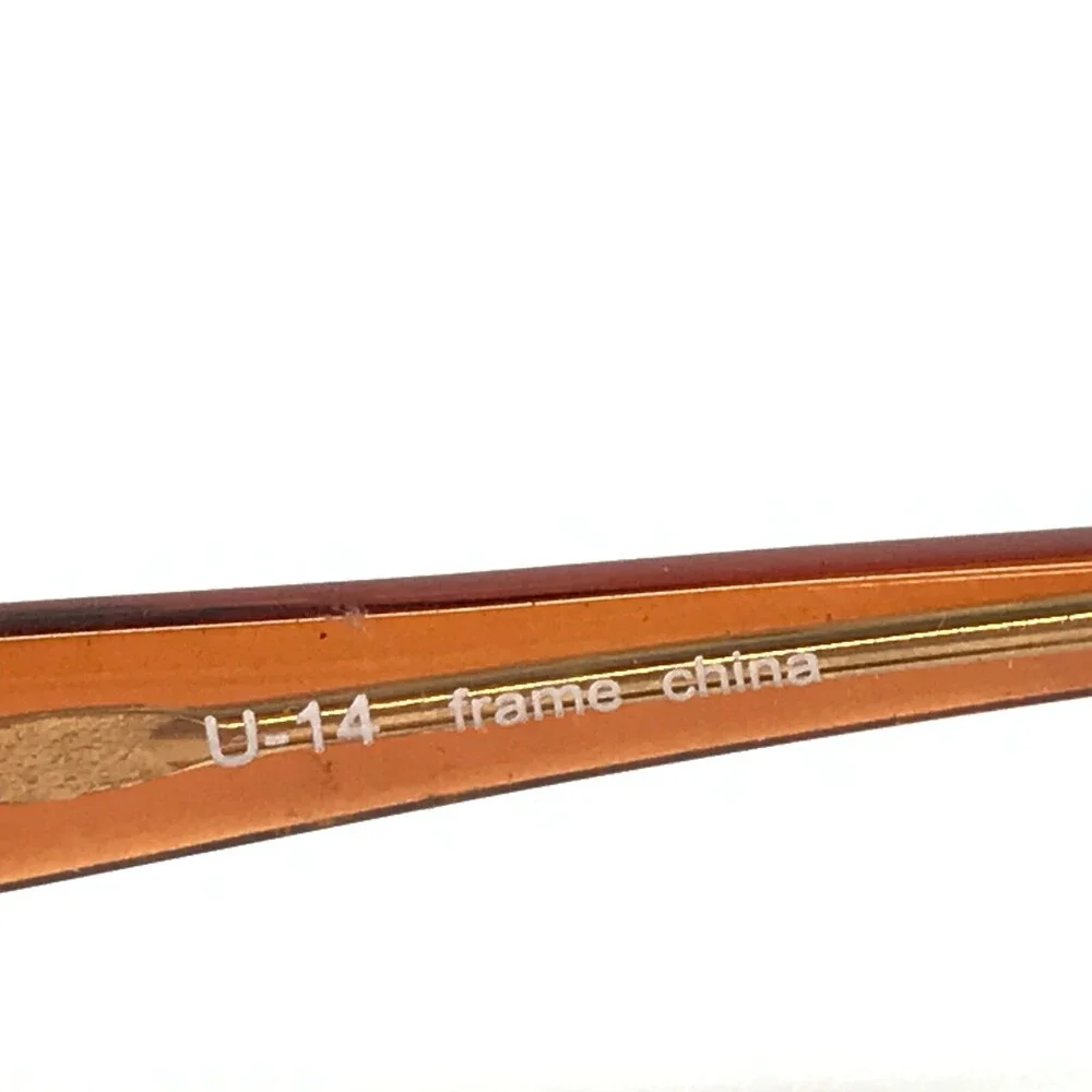 Capri Eyeglasses Frames U-14 BROWN Clear Rectangular Full Rim 48-18-140